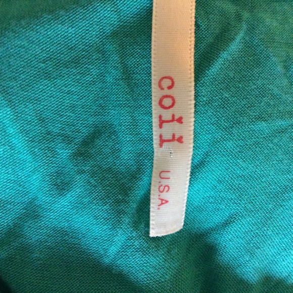 Turquoise dress with decorative bottom - Picture 4 of 4